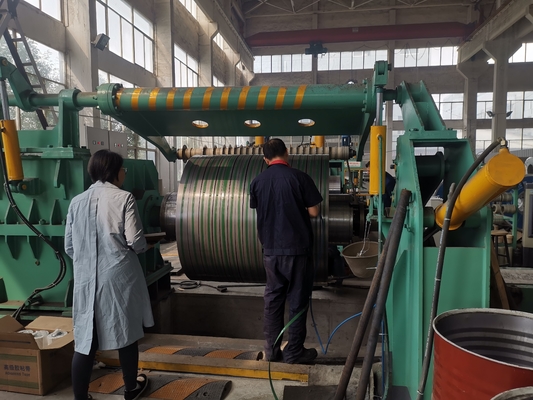 Máquina de linha de corte de bobina de aço de espessura 0,3-3 mm Equipamento de corte de aço galvanizado