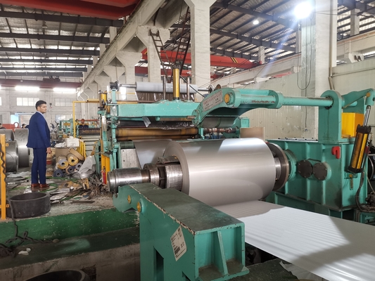 Da bobina de aço da máquina de corte 1500mm da bobina do controle do PLC diâmetro exterior