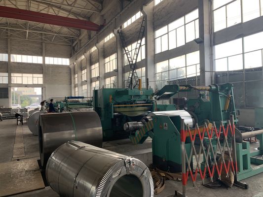 folha grossa de 3-12mm que corta a linha com tipo pesado Decoiler hidráulico