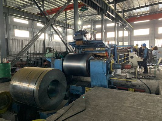 Bobina de aço automática hidráulica pesada de Decoiler que corta a linha 3-10mm